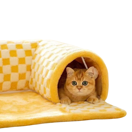 Cat & Dog Tunnel Plush Bed
