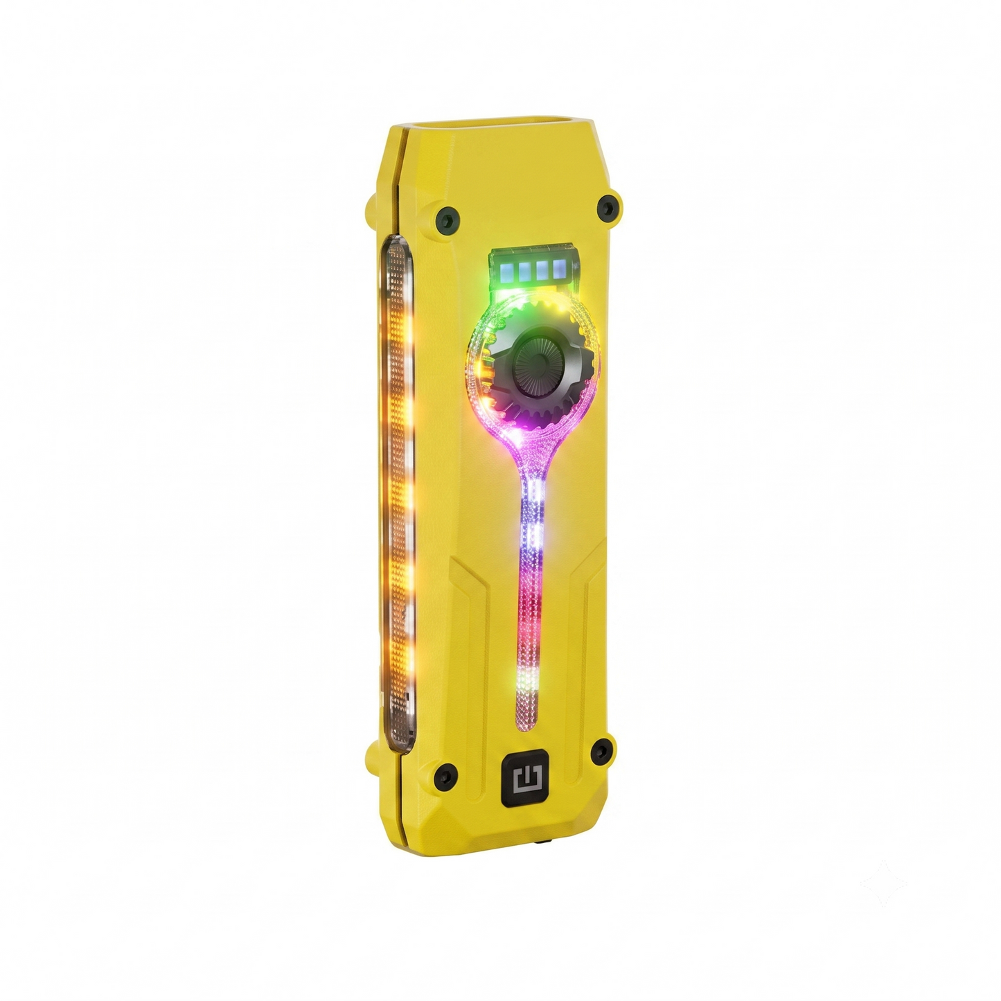 Rechargeable Led Super Brıght Flashlıght, Uv Lıght & Red Laser For Emergency,IPX4 Water Resistance